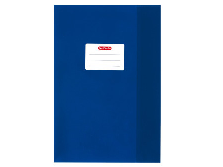 herlitz Protège-cahier format A4, gaufré (raphia), bleu