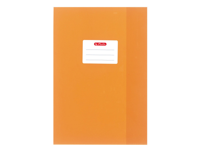 herlitz Protège-cahier format A4, gaufré (raphia), PP,orange
