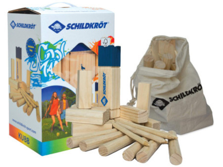 SCHILDKRÖT Jeu d'échecs suédois Kubb, en pin