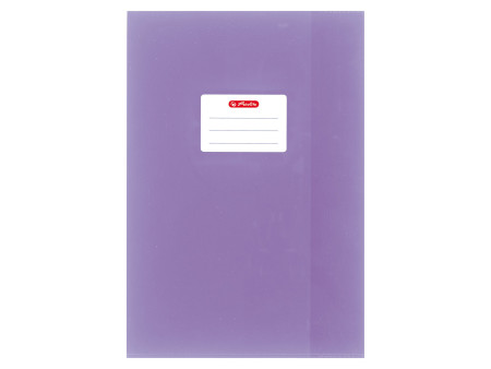 herlitz Protège-cahier format A4, gaufré (raphia), PP,violet