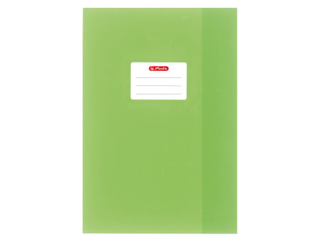 herlitz Protège-cahier format A4, gaufré (raphia), PP, vert
