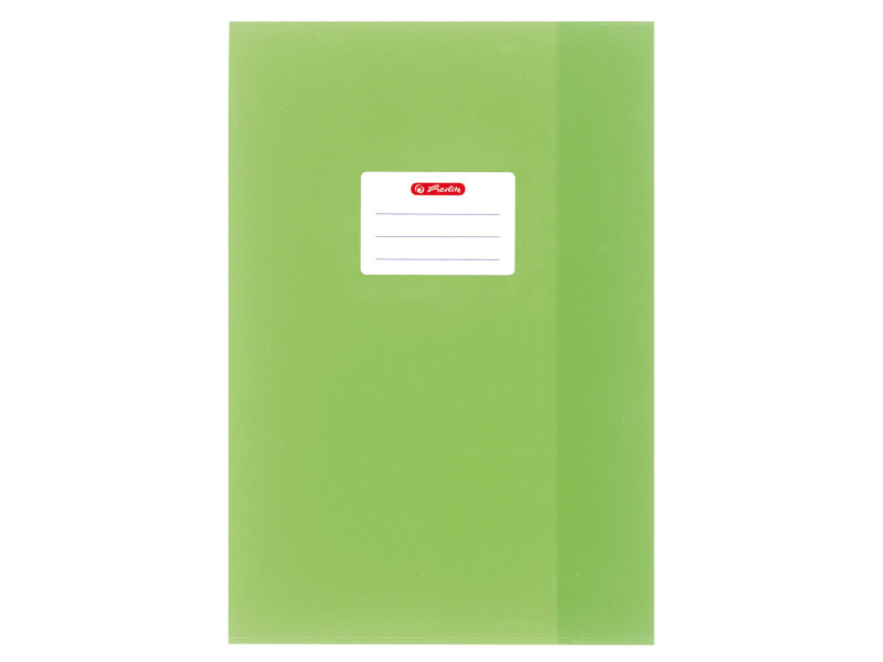 herlitz Protège-cahier format A4, gaufré (raphia), PP, vert