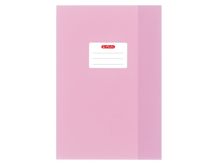 herlitz Protège-cahier format A4, gaufré (raphia), PP, rose