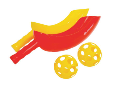 SCHILDKRÖT Jeu de lancer & de réception 'Scoop Ball', jaune