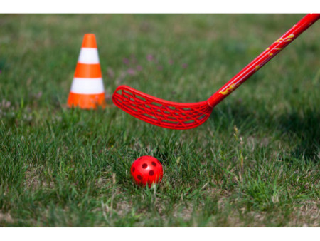 SCHILDKRÖT Set de fun hockey, 4 pièces, rouge / jaune