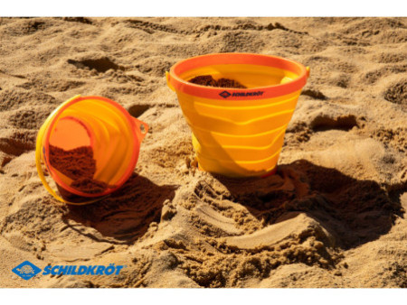 SCHILDKRÖT Seau de plage, pliable, orange