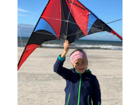 SCHILDKRÖT Cerf-volant acrobatique Stunt Kite 140, rouge