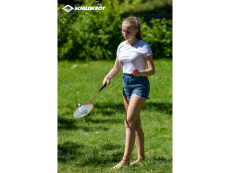 SCHILDKRÖT Set de badminton 4 joueurs, rouge / jaune