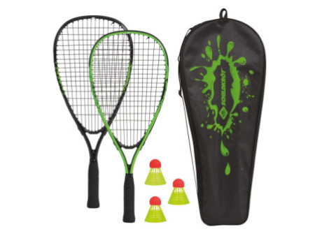 SCHILDKRÖT Set de speed badminton, noir / vert