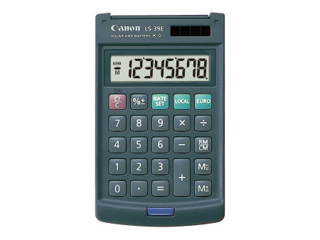 Canon Calculette LS-39 E, alimentation solaire/par piles