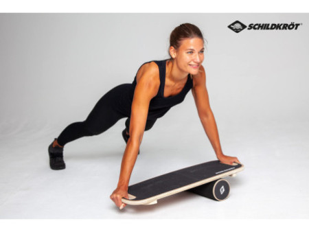 SCHILDKRÖT Balance Board Wave, en bois véritable, noir
