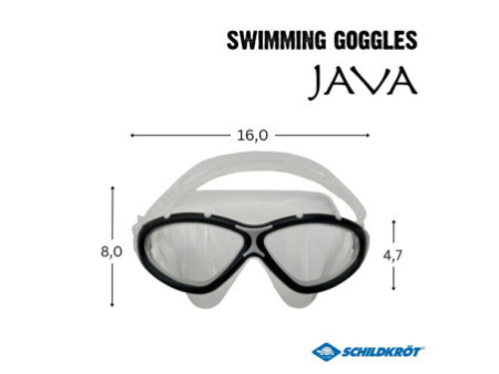 SCHILDKRÖT Lunettes de piscine pour adultes 'Java', noir