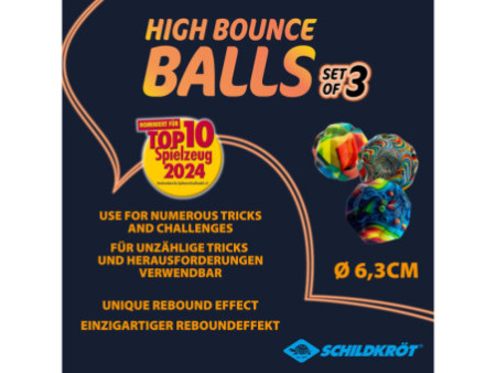 SCHILDKRÖT Balle rebondissante, set de 3