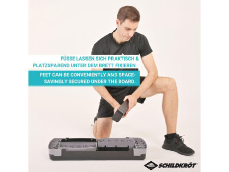 SCHILDKRÖT Stepper de fitness, bleu/gris