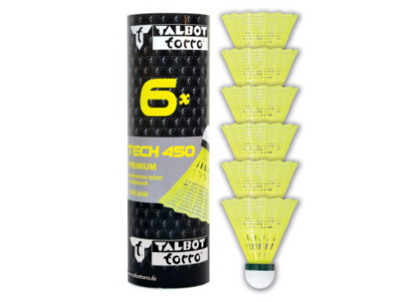 TALBOT torro Volant de badminton Tech 450, lent, jaune/vert