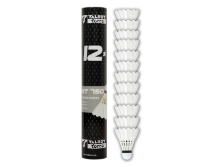 TALBOT torro Volant de badminton Hit 750, lent, blanc