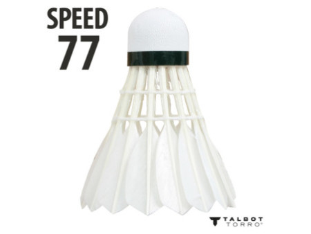 TALBOT torro Volant de badminton Hit 750, lent, blanc
