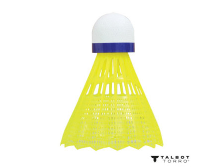 TALBOT torro Volant de badminton Tech350, moyen, jaune/bleu