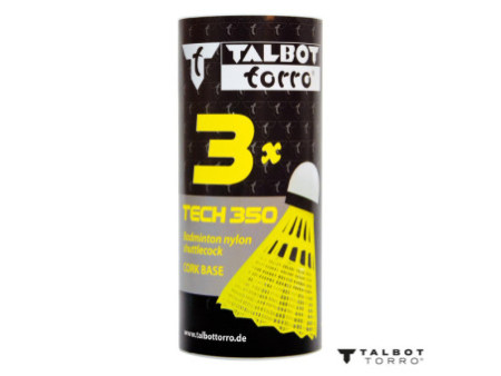TALBOT torro Volant de badminton Tech350, lent, jaune/vert