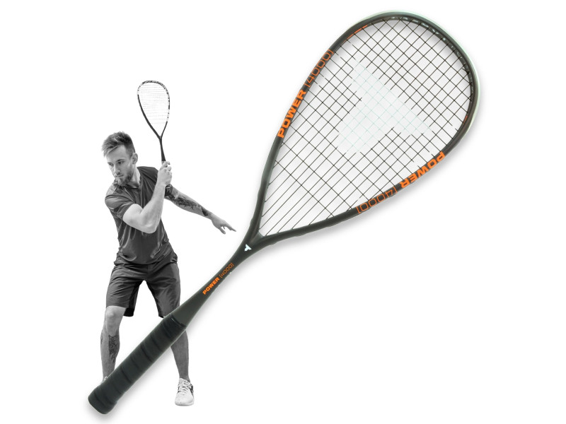 TALBOT torro Raquette de squash Power 4000, noir/orange
