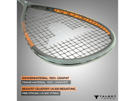 TALBOT torro Raquette de squash Power 4000, noir/orange