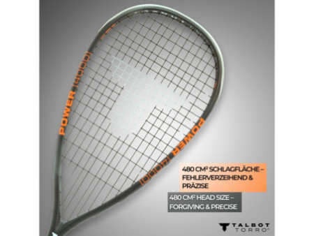 TALBOT torro Raquette de squash Power 4000, noir/orange