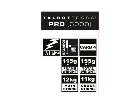 TALBOT torro Raquette de squash Pro 6000, noir/vert