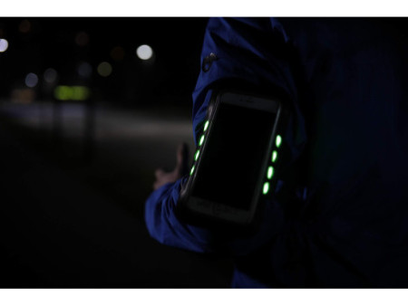 WHEEL BEE Brassard de running Night Hawk, noir