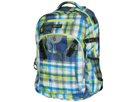 WHEEL BEE Sac à dos de loisirs Generation Z, bleu/vert/blanc