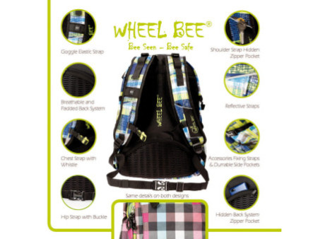 WHEEL BEE Sac à dos de loisirs Generation Z, bleu/vert/blanc
