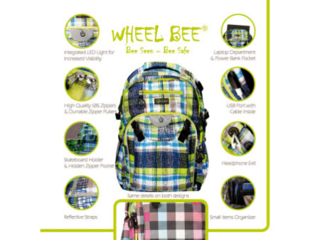 WHEEL BEE Sac à dos de loisirs Generation Z, camouflage bleu