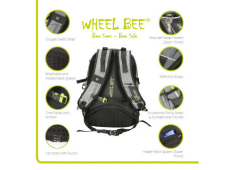 WHEEL BEE Sac à dos de loisirs Revolution, noir/gris