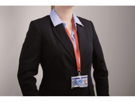 DURABLE Lacet textile SOFT COLOURS, rouge