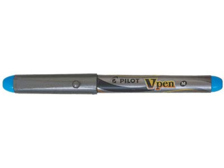 PILOT Stylo plume V-Pen Silver, noir