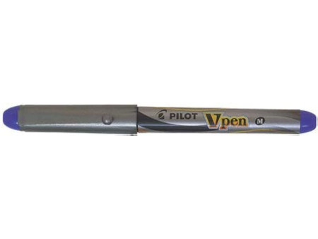 PILOT Stylo plume V-Pen Silver, noir