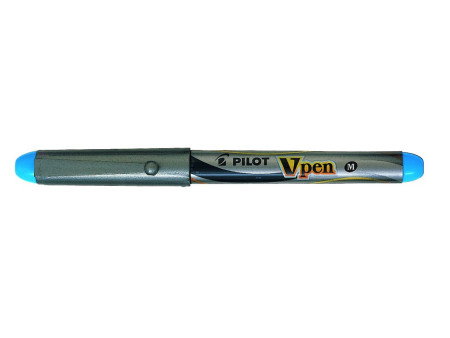PILOT Stylo plume V-Pen Silver, turquoise