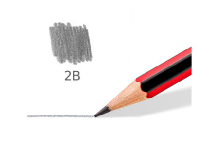 STAEDTLER Crayon tradition 110, degré dureté: 2B, hexagonal