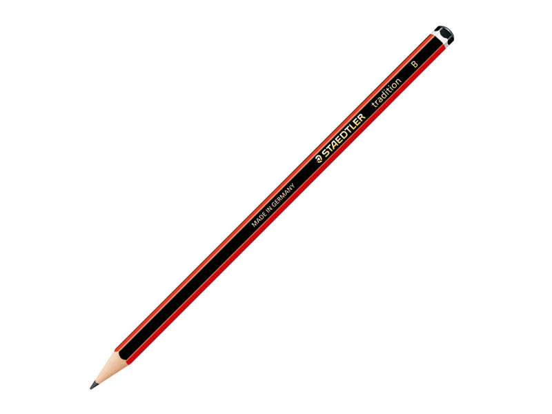 STAEDTLER Crayon tradition 110, degré dureté: B, hexagonal