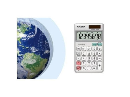 CASIO calculatrice SL-305 ECO, fonctionnement par pile ou