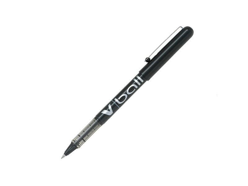 PILOT Stylo roller V Ball VB 5, pointe métal, noir