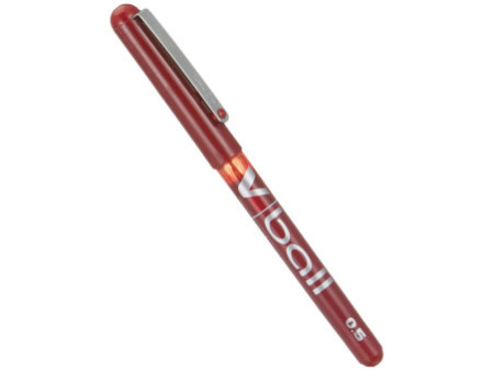 PILOT Stylo roller V Ball VB 5, pointe métal, rouge