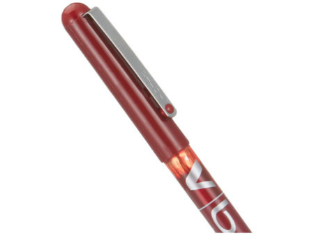 PILOT Stylo roller V Ball VB 5, pointe métal, rouge