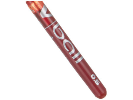 PILOT Stylo roller V Ball VB 5, pointe métal, rouge