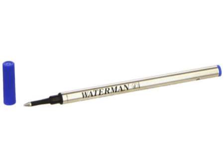 WATERMAN Recharge pour stylo roller, tracé: F, bleu
