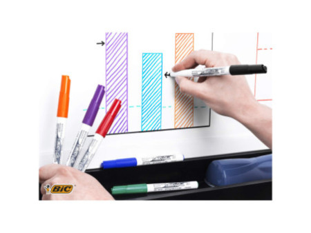 BIC Marqueur pour tableau blanc Velleda 1741, pointe ogive,