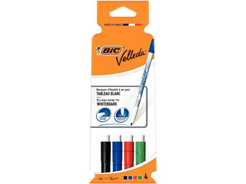 BIC Marqueur pour tableau blanc Velleda 1721, pointe ogive,