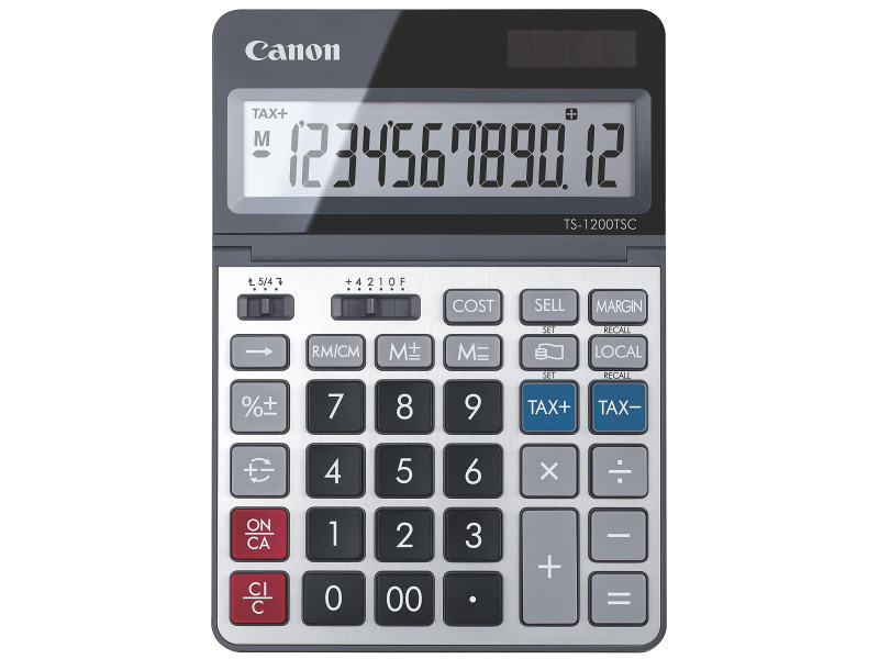 Canon Calculatrice de bureau TS-1200 TSC, solaire / pile