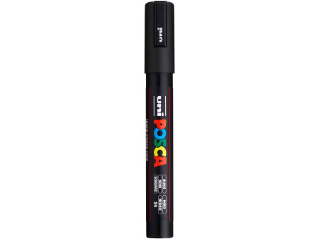 POSCA Marqueur à pigment PC-5M, noir