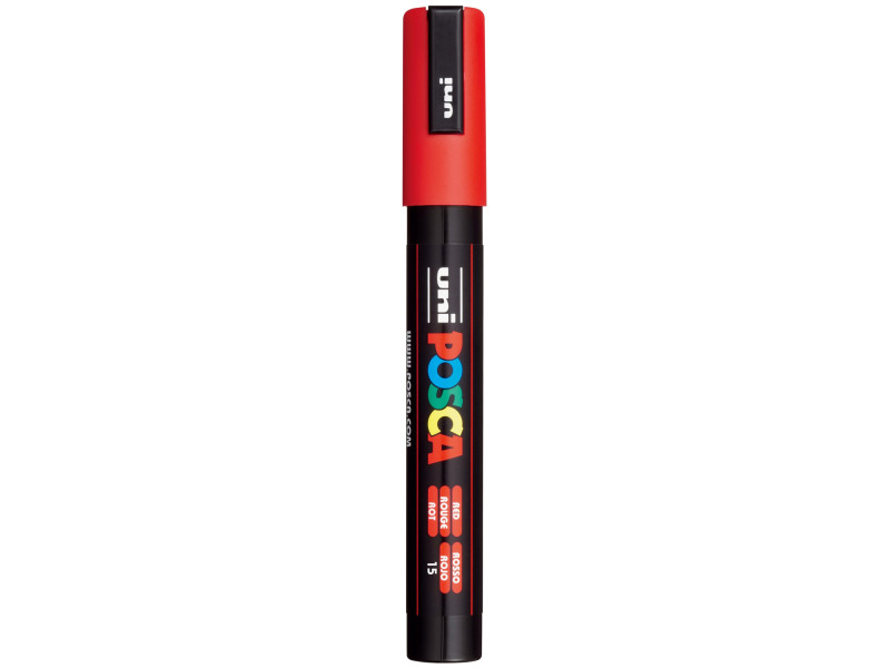 POSCA Marqueur à pigment PC-5M, rouge