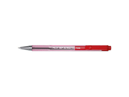 PILOT Stylo à bille rétractable BPS-Matic Fine, rouge